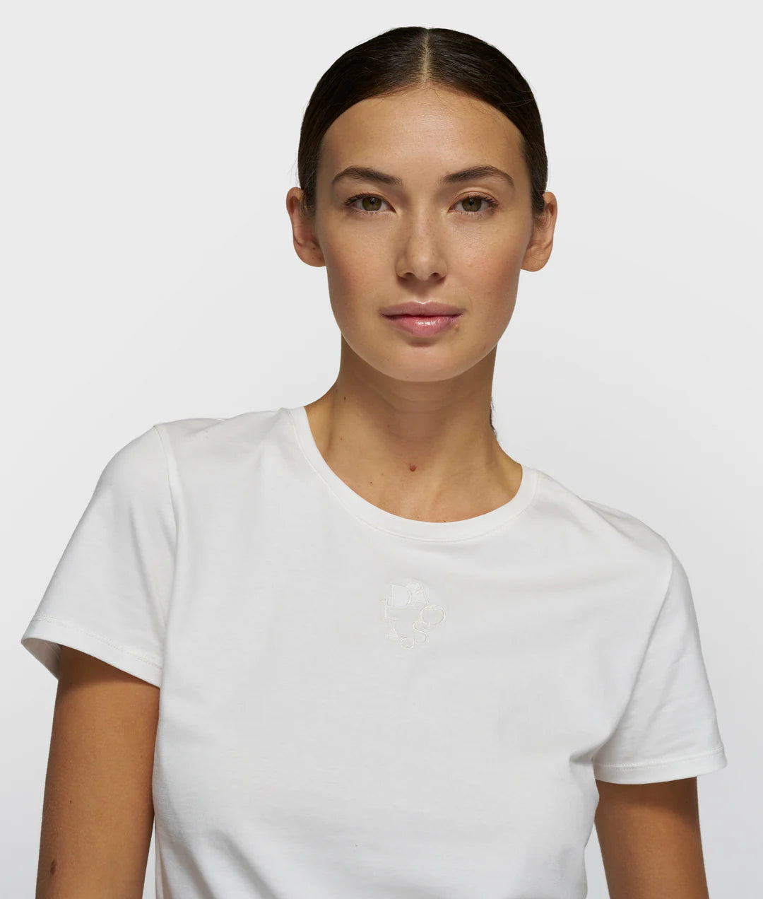 10Days | Slim Short Sleeve Tee - Ecru (20-743-6201)