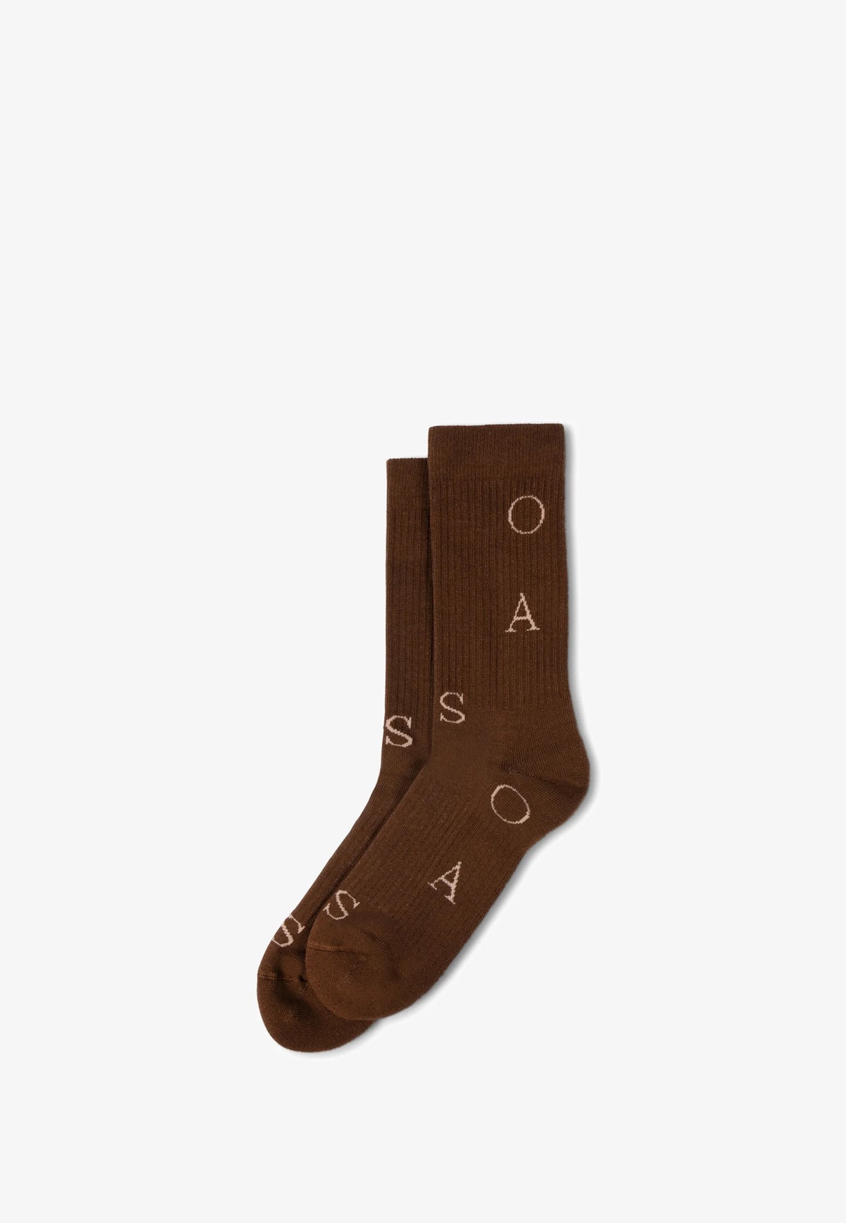 10DAYS | Socks All-Over Monogram - Dark Truffle