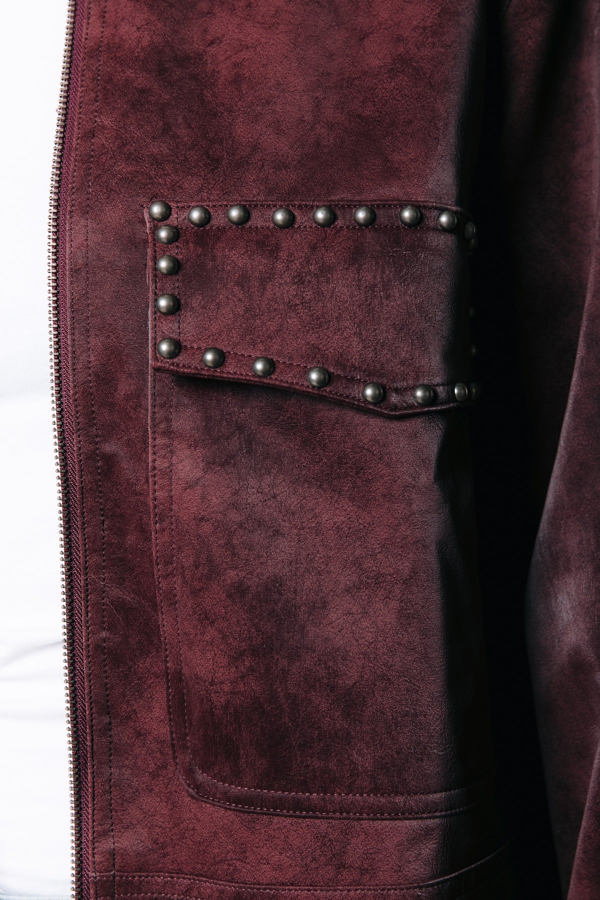 Colourful Rebel | Jo Suede Worker Jacket - Bordeaux