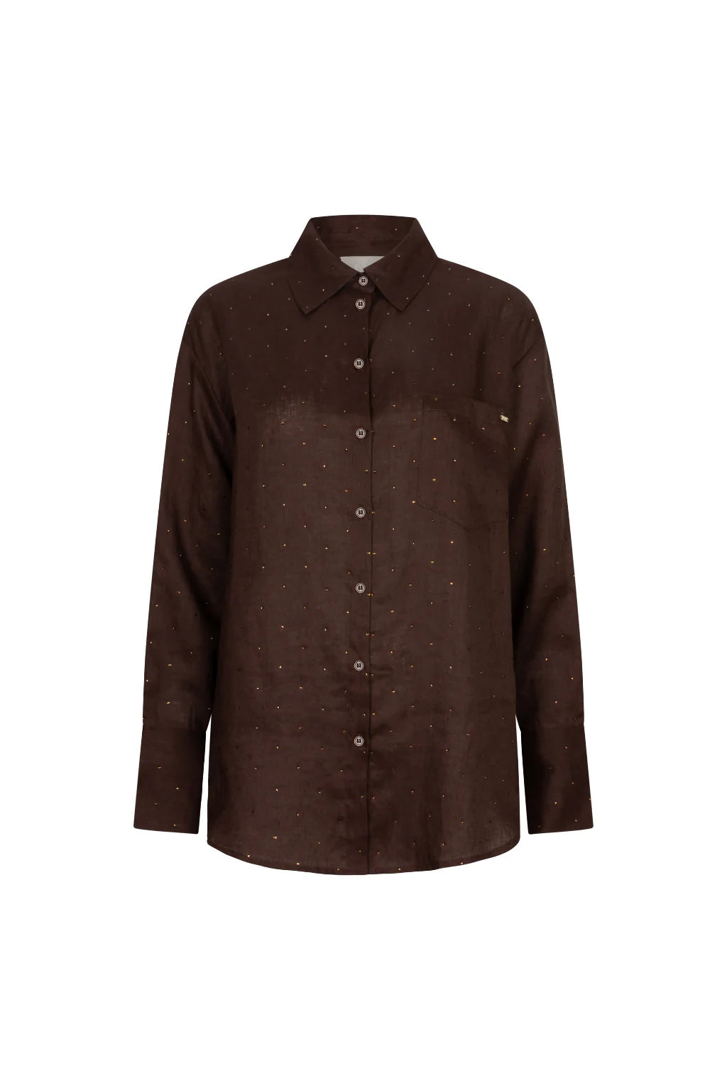 The Lola Club | Giulia Blouse - Chocolate