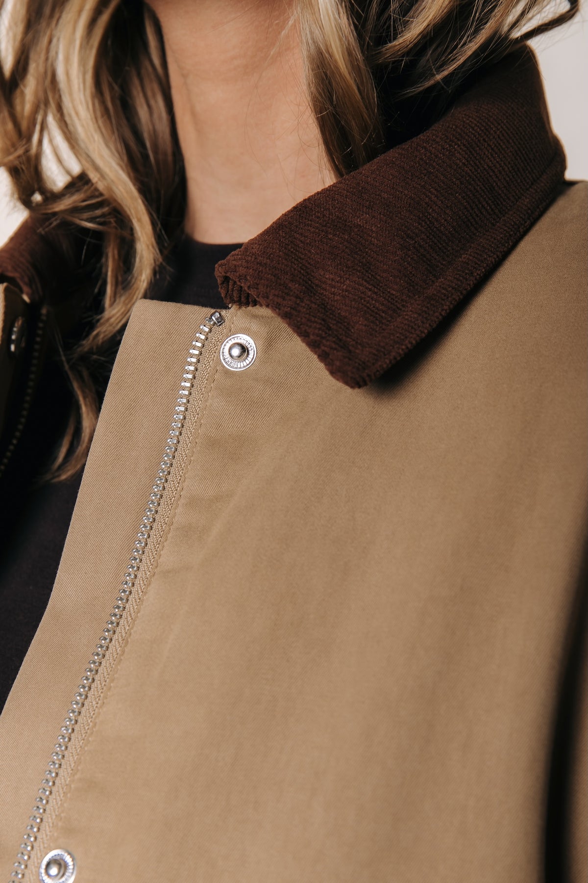 Colourful Rebel | Malou Twill Coach Jacket - Camel