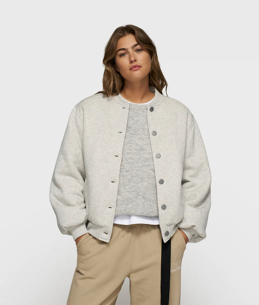 10Days | Baseball Bomber Jacket 10 - White Grey Melee (20-852-5203)