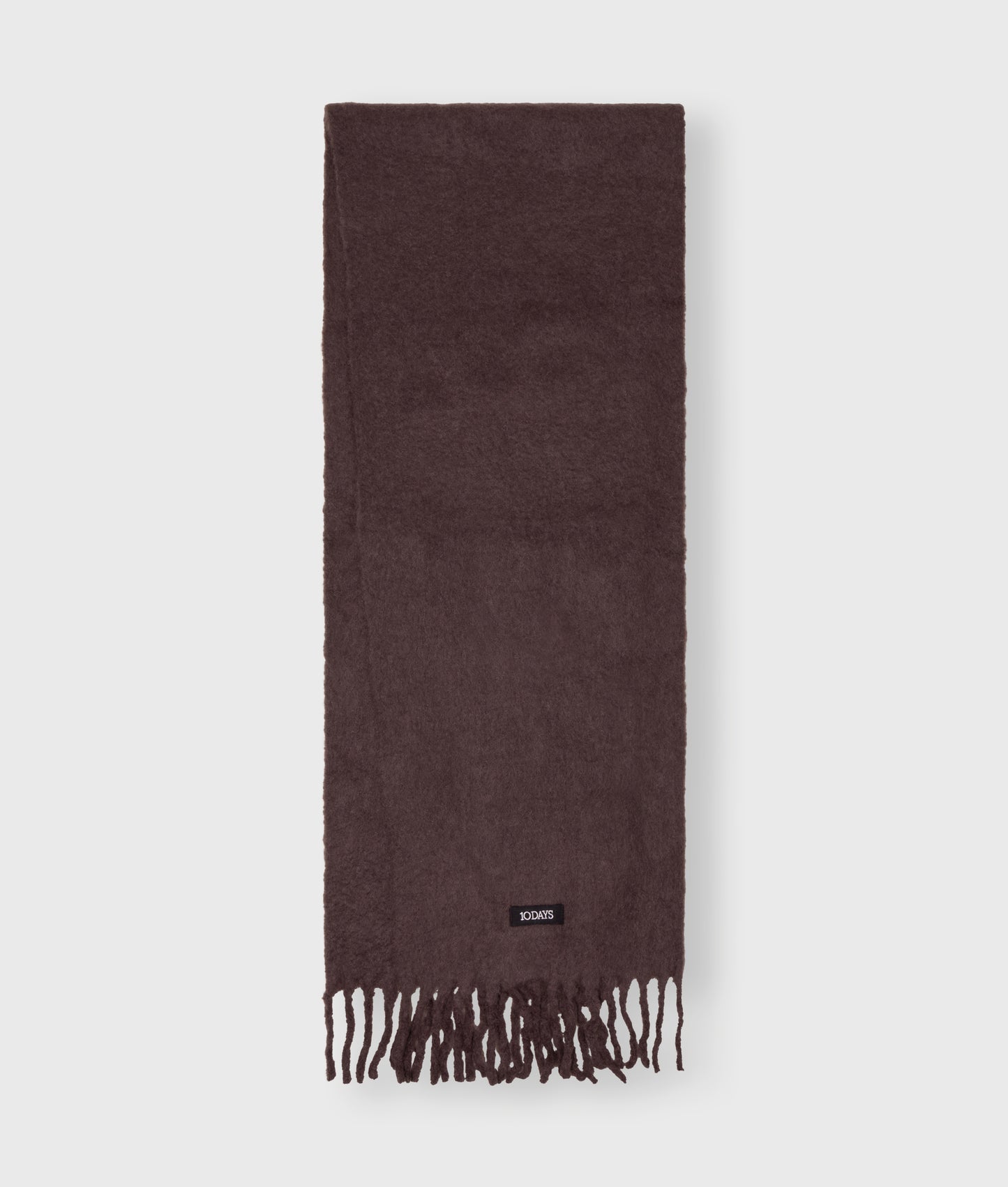 10Days | Thick Brushed Scarf - Deep Wine (20-919-5204)