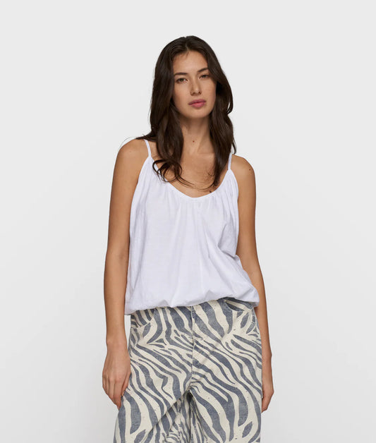 10DAYS | Top Gathered Neck - White (20-455-6202)