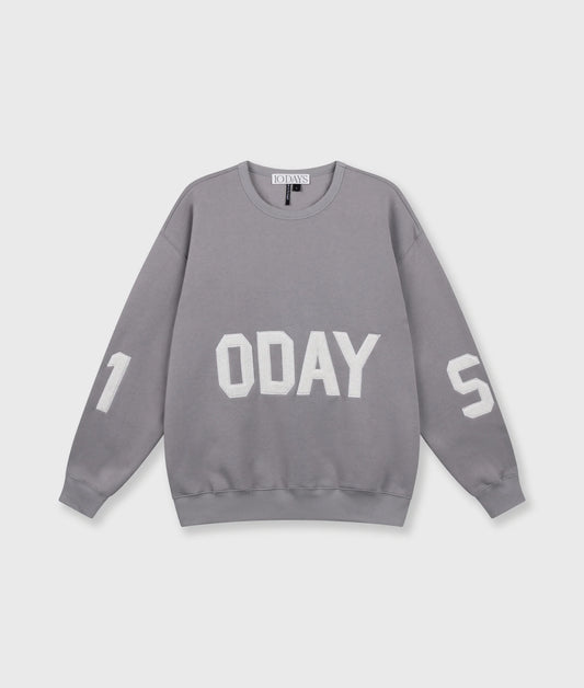 10Days | Statement Sweater Logo - Light Graphite (20-816-6201)