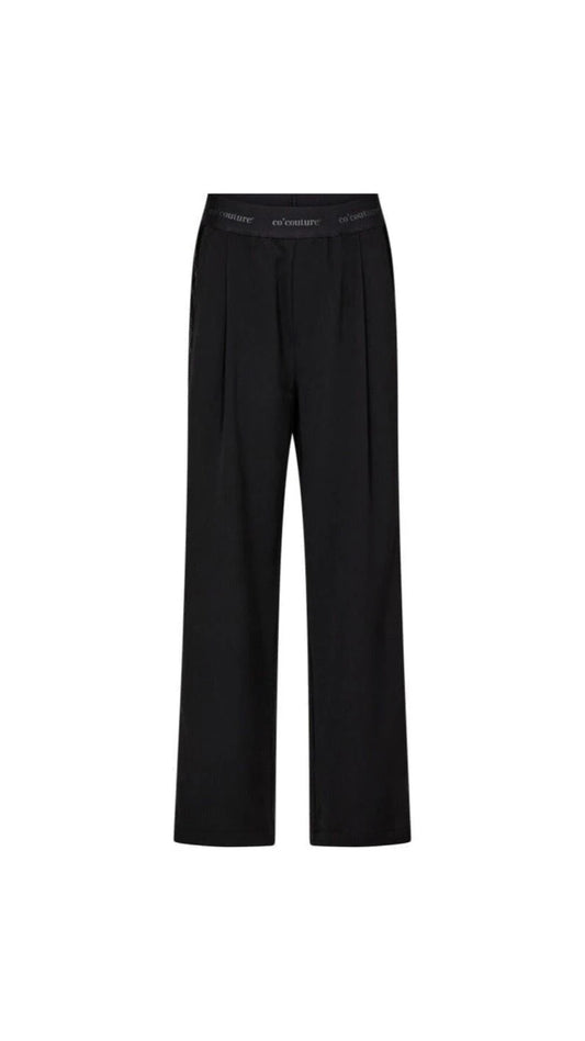 Co'couture | AminaCC Logo Shimmer LL Pant - Black (31669)