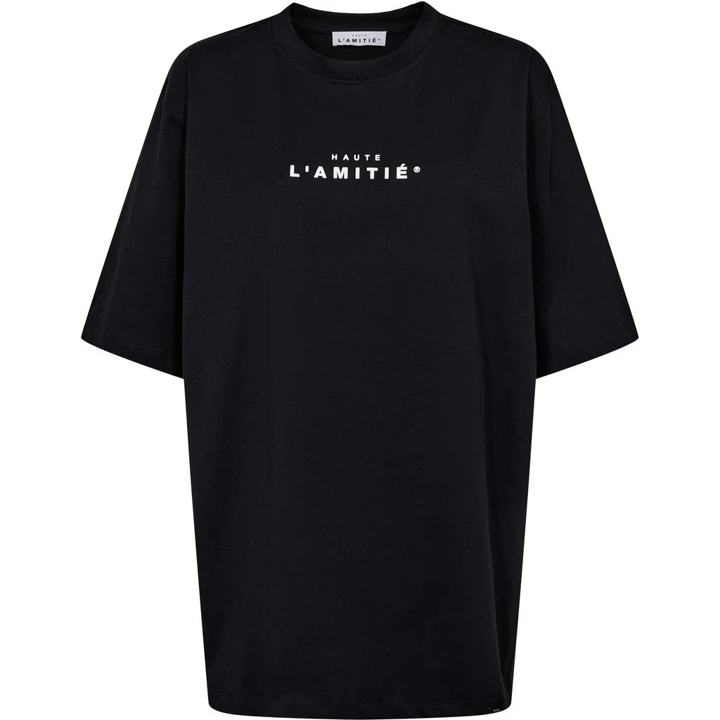 Haute L'Amitié | Crew Rub Print Tee - Black (HL10385)
