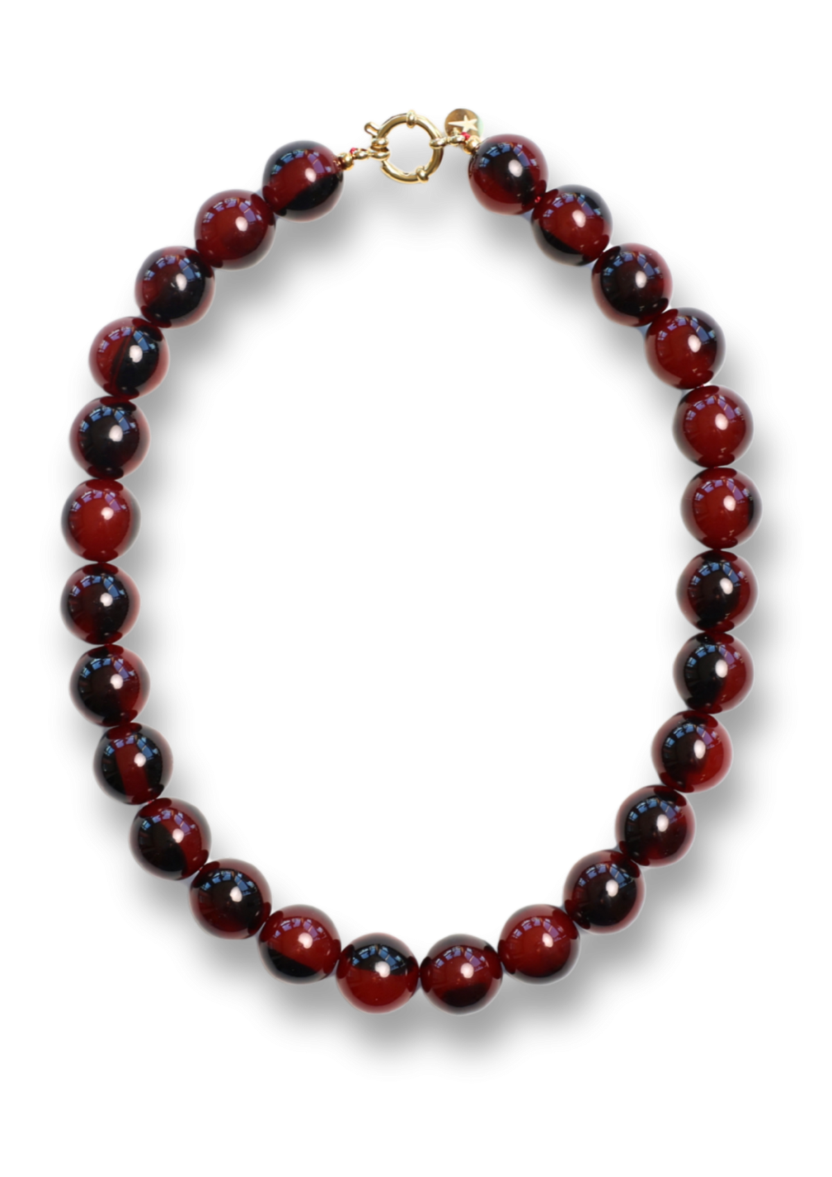 Bonnie Studios | Wilma Burgundy Marble Necklace