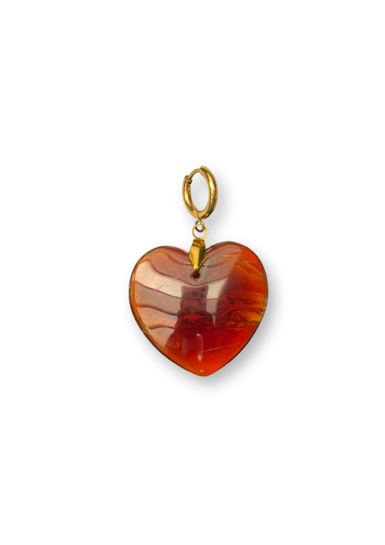 Bonnie Studio's | Heart Glass Red Pendant (BS1085)