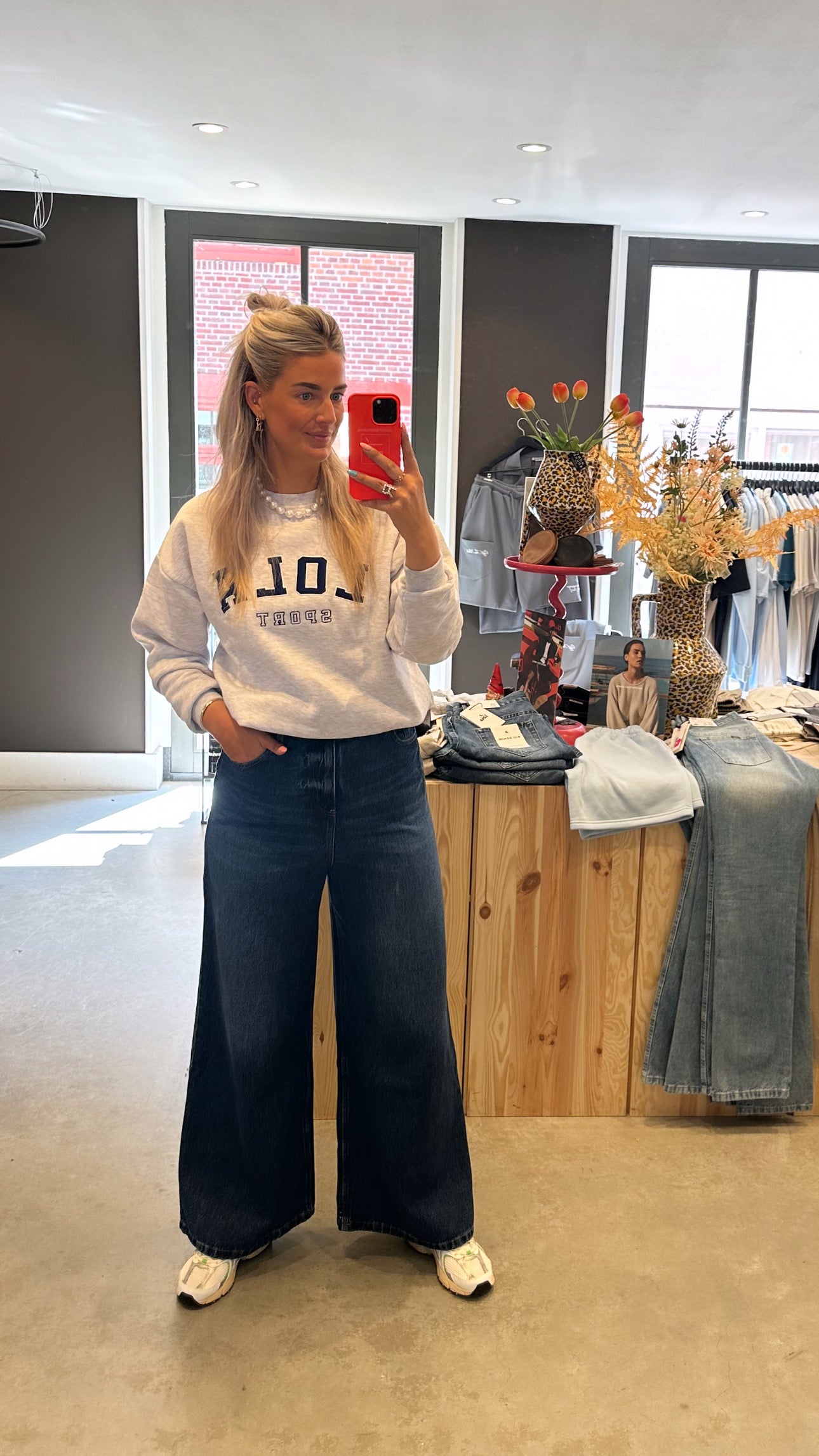 Lois Jeans | Paloma Noad Wish - Low Rise Wide Fit (3230 7380) Stone Dirty