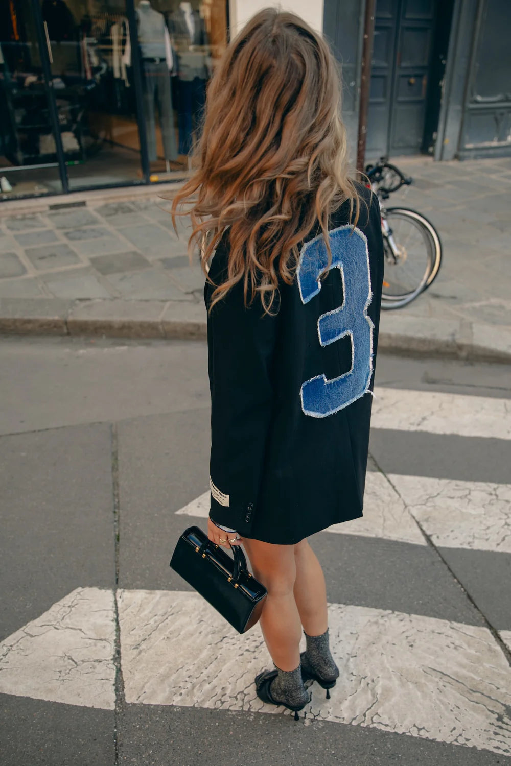 Colourful Rebel | Jesra Blazer Denim Patch - Black (WJ117194)