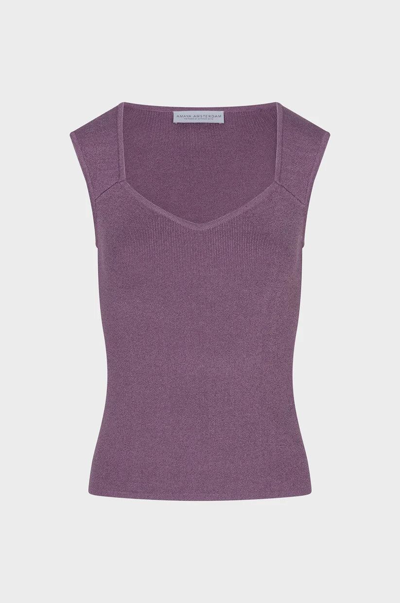 Amaya Amsterdam - Sunroot Top - Purple