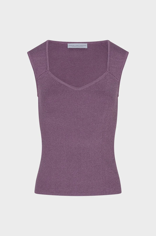Amaya Amsterdam - Sunroot Top - Purple