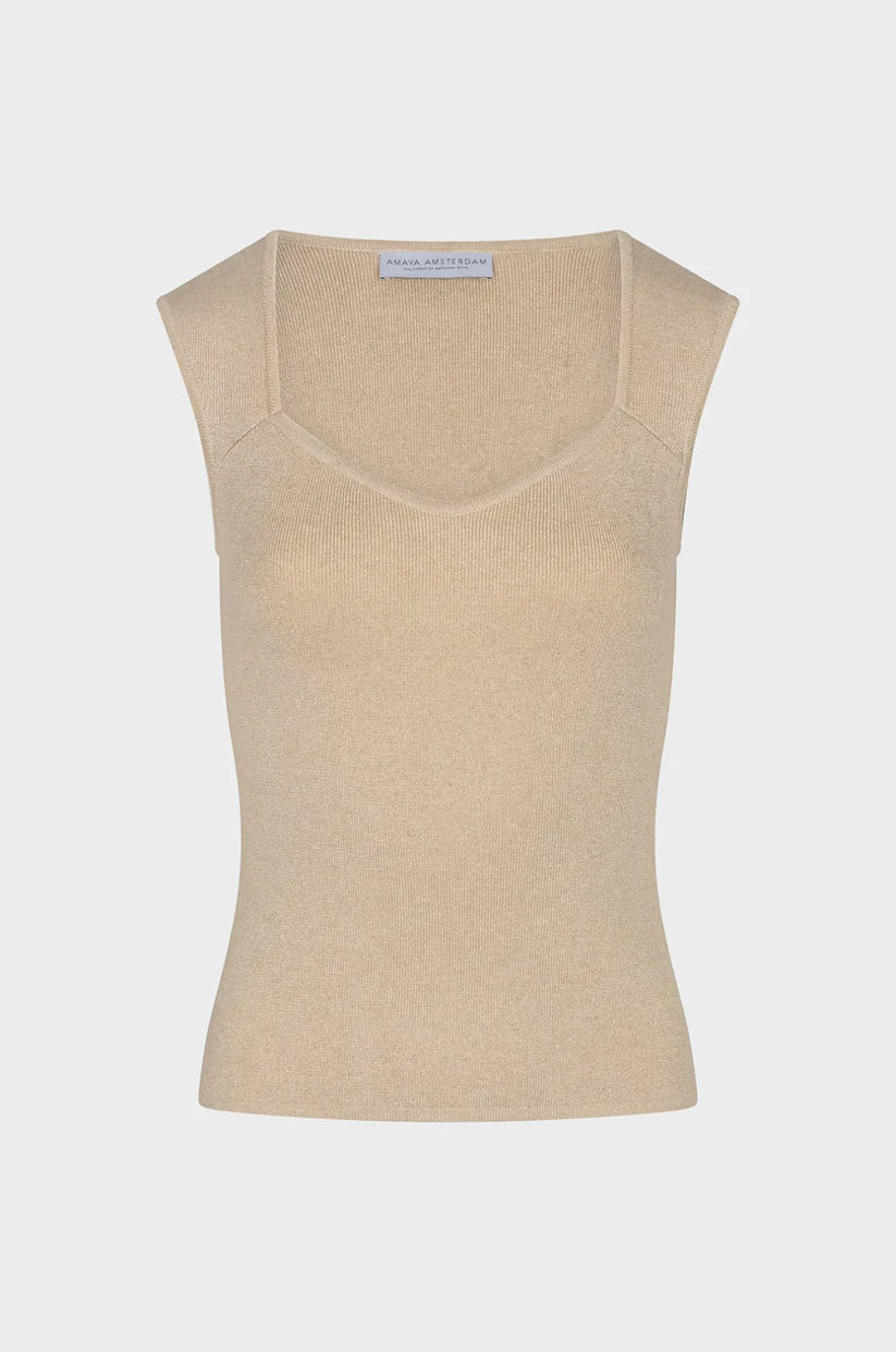 Amaya Amsterdam | Sunroot Top - Beige