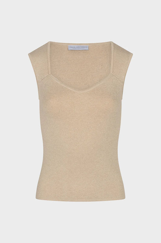 Amaya Amsterdam | Sunroot Top - Beige
