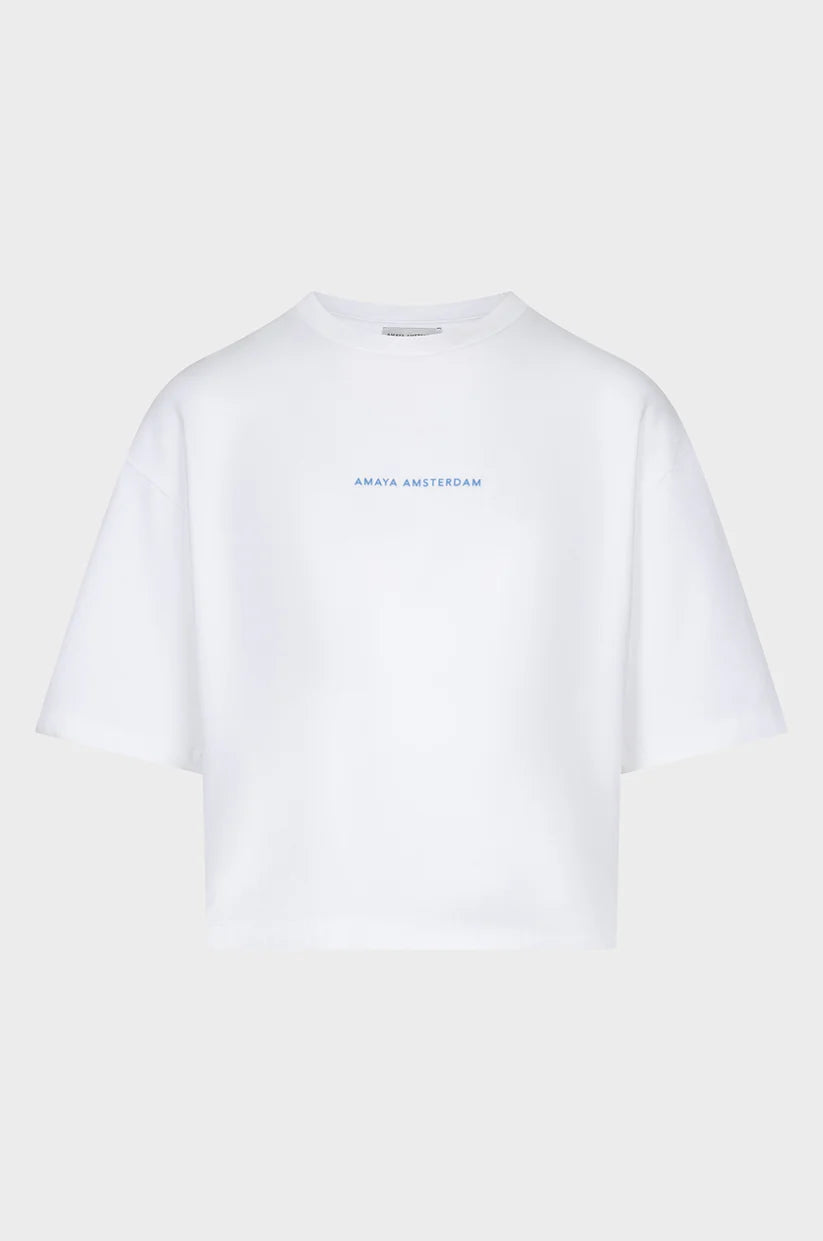 Amaya Amsterdam | Baylie Logo Tee - Blue