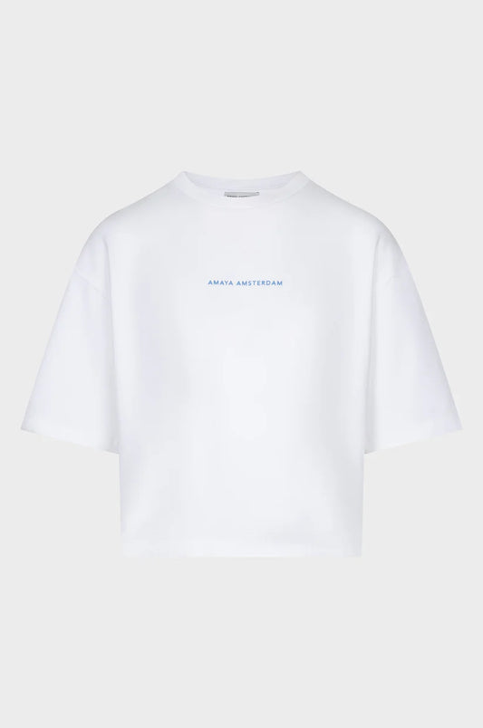 Amaya Amsterdam | Baylie Logo Tee - Blue