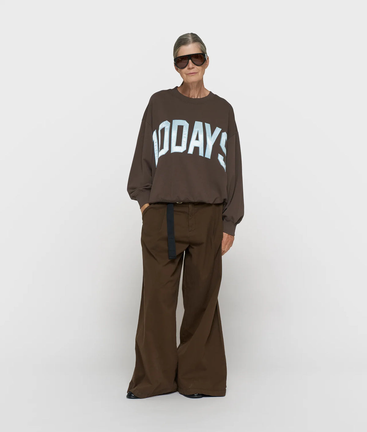 10DAYS | Baseball Sweater - Light Shiitake