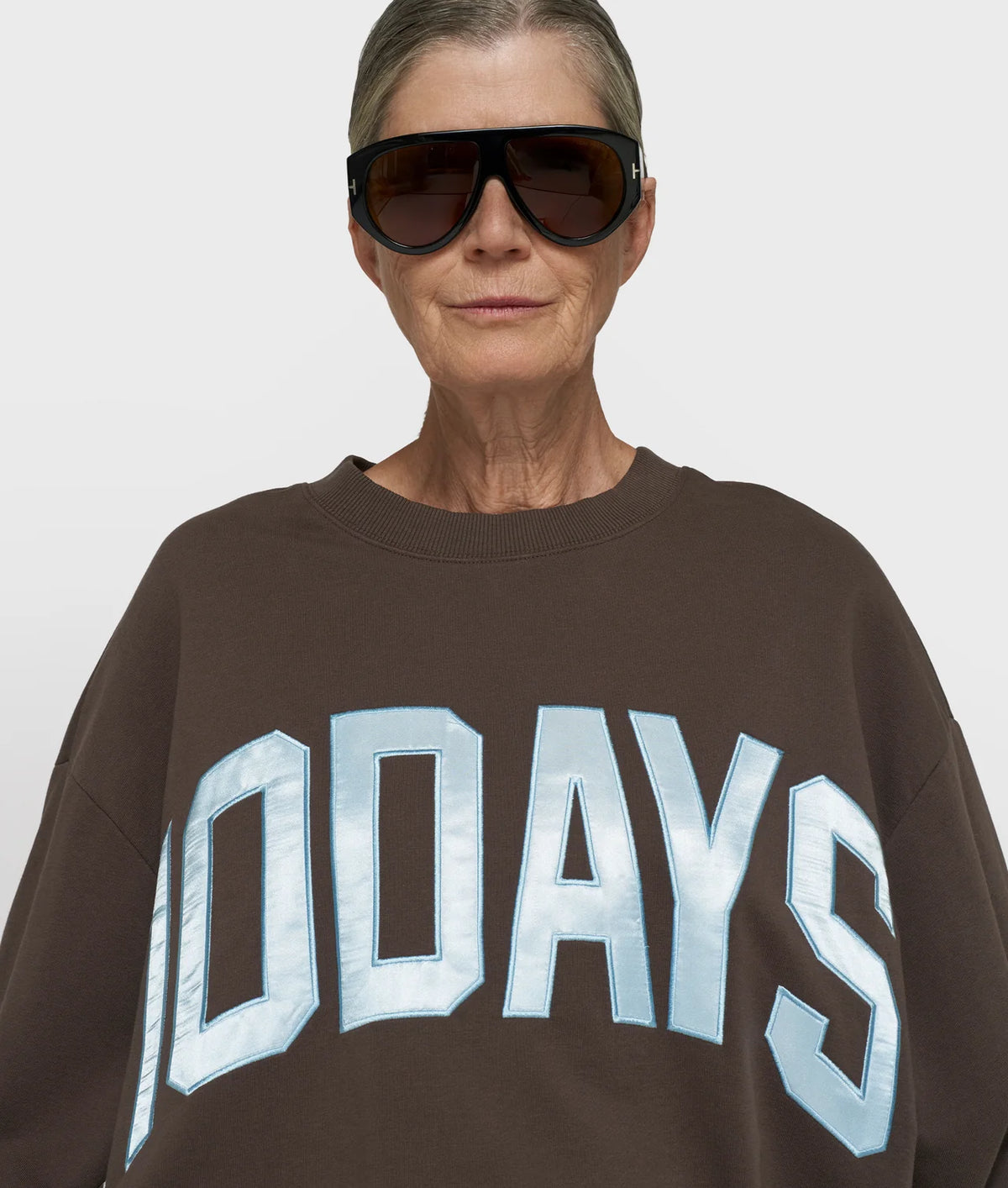 10DAYS | Baseball Sweater - Light Shiitake