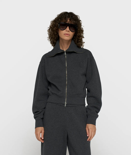 10DAYS | Zip Cardigan Fleece - Antra Melee