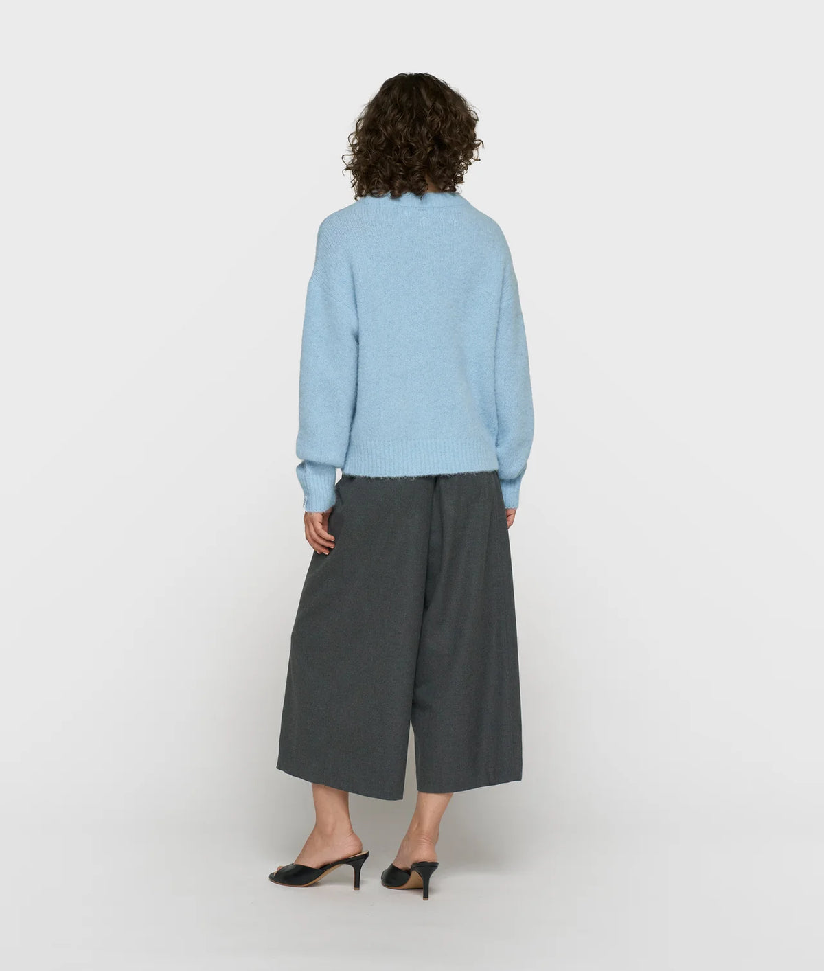 10DAYS | Hairy Knit Sweater - Angel Blue