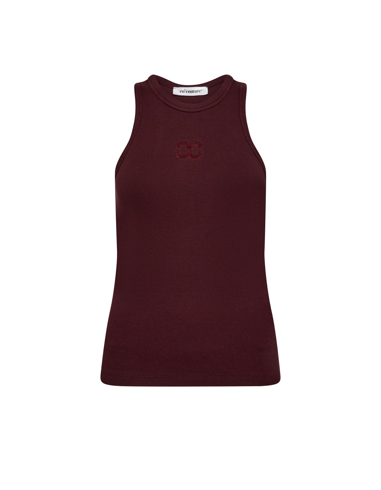 Co’couture | SaharaCC Embroidery Tank Top - Winered (253-33151)
