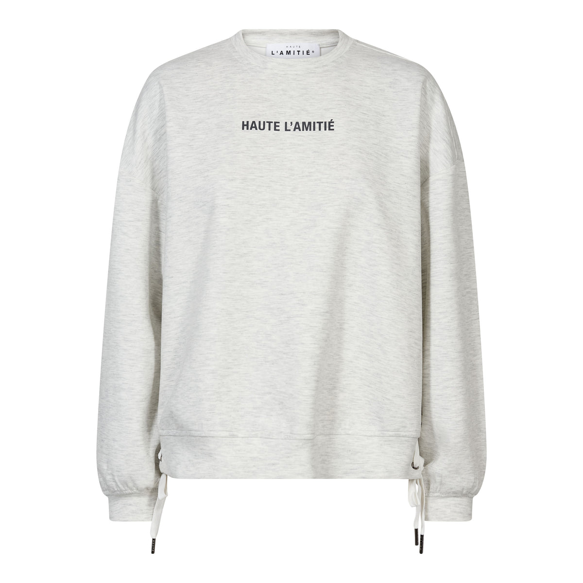 Haute L'Amitié | New Studio Tie Sweat - Pearl Melange