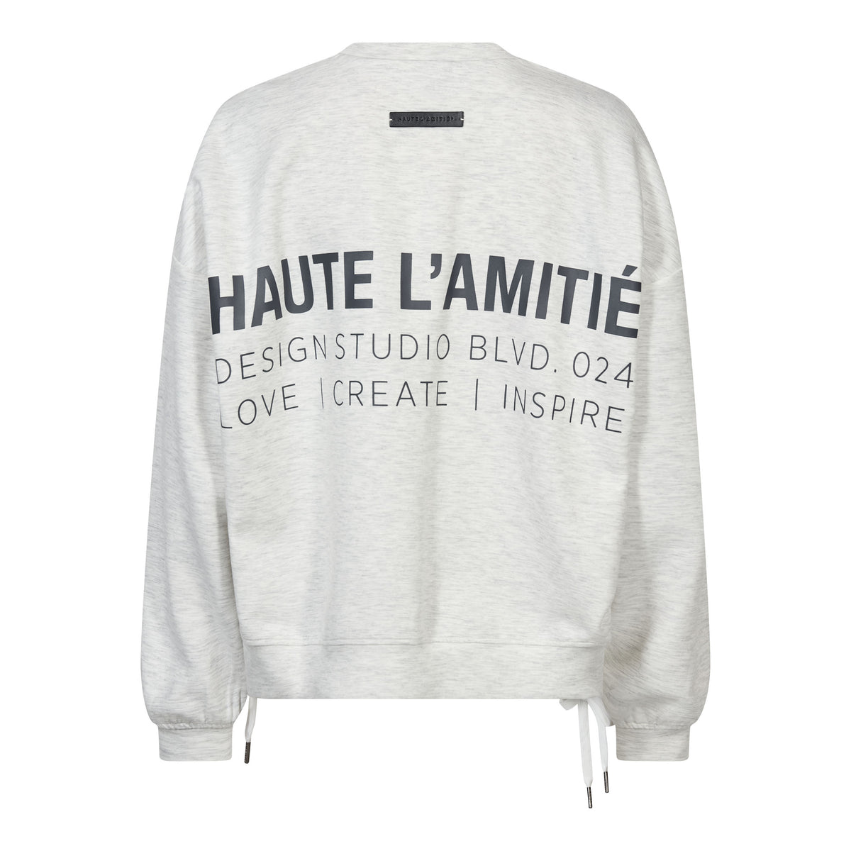 Haute L'Amitié | New Studio Tie Sweat - Pearl Melange