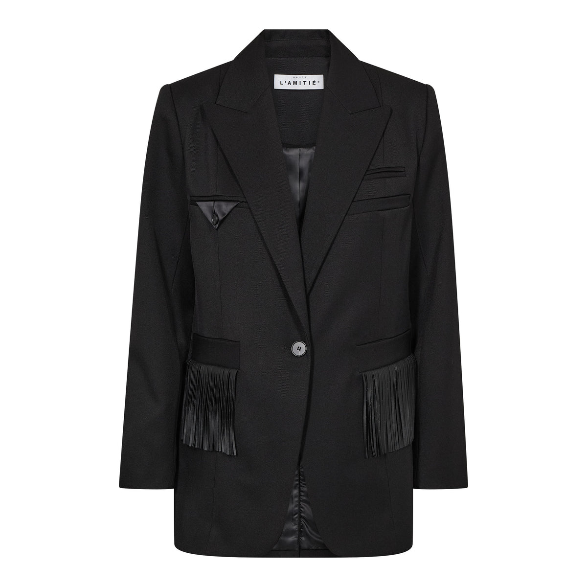 Haute L'Amitié | Premiere Fringe Blazer - Black