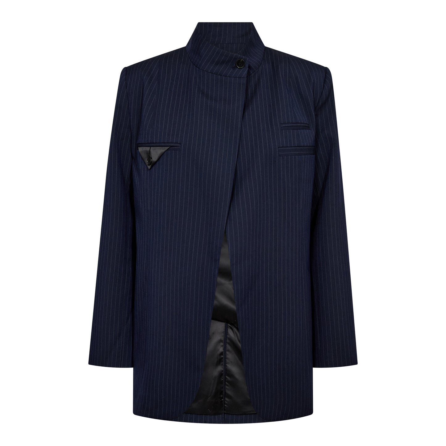 Haute L'Amitié | Navy Pin Overlap Blazer