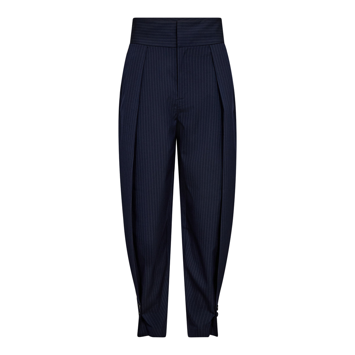 Haute L'Amitié | Navy Pin Pleat Tall Pant
