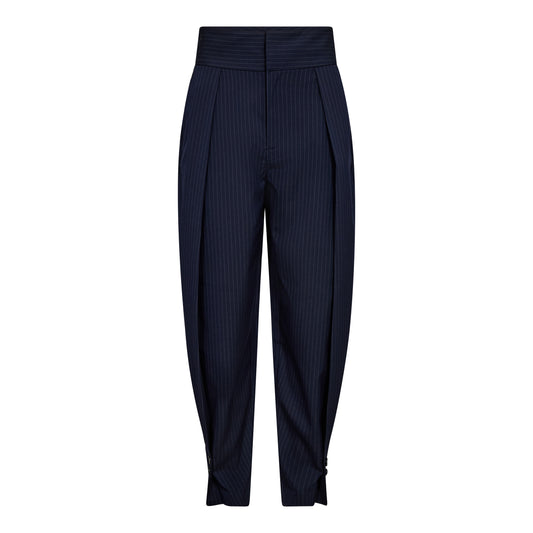 Haute L'Amitié | Navy Pin Pleat Tall Pant
