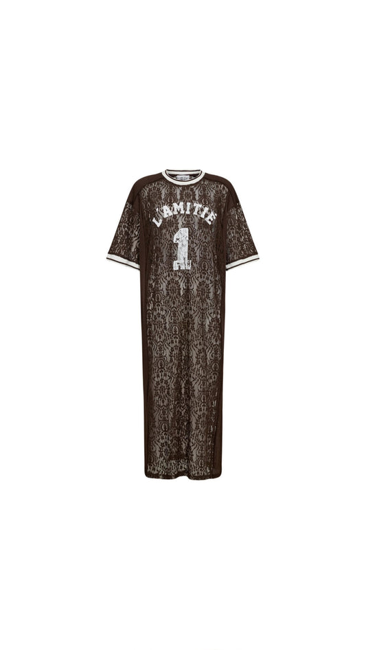 Haute L'Amitié | Lace Football Dress - Mocca