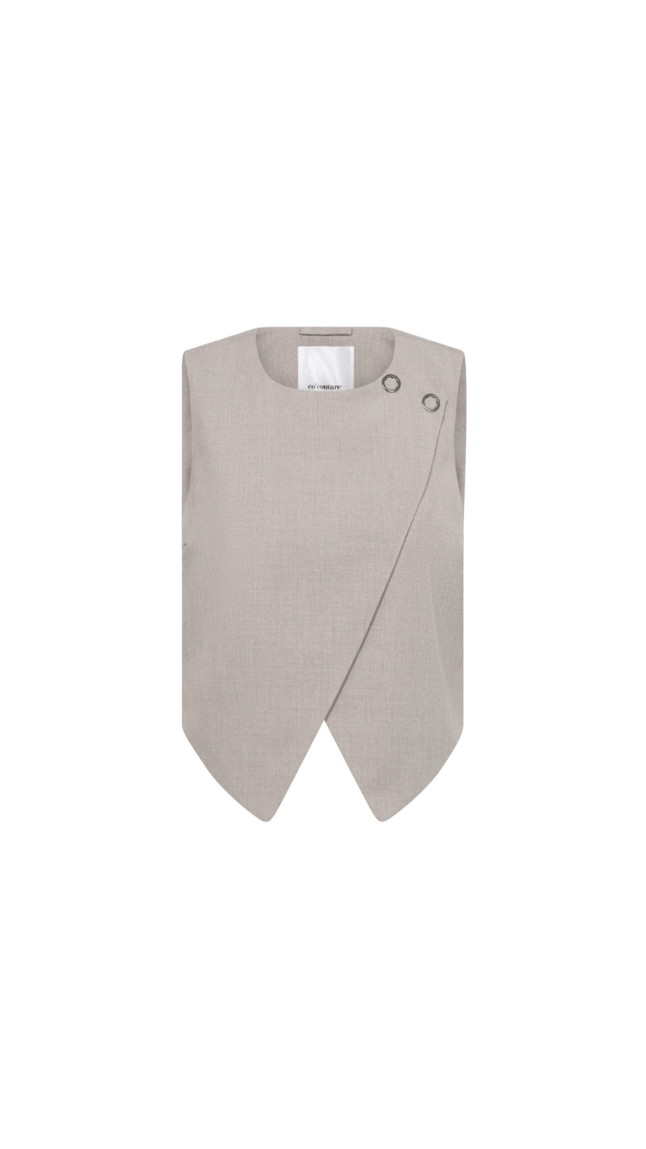 Co'Couture | VidaCC Wrap Vest - Cashew