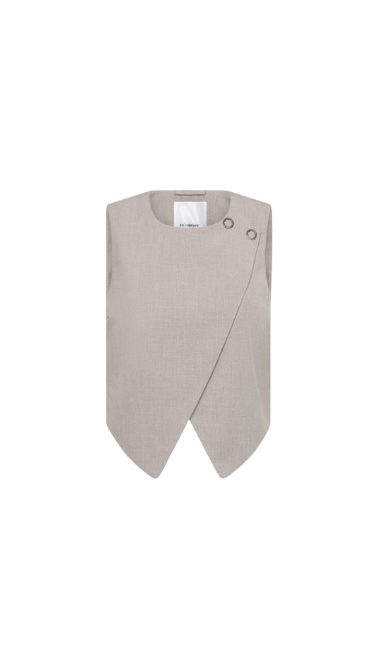 Co'Couture | VidaCC Wrap Vest - Cashew
