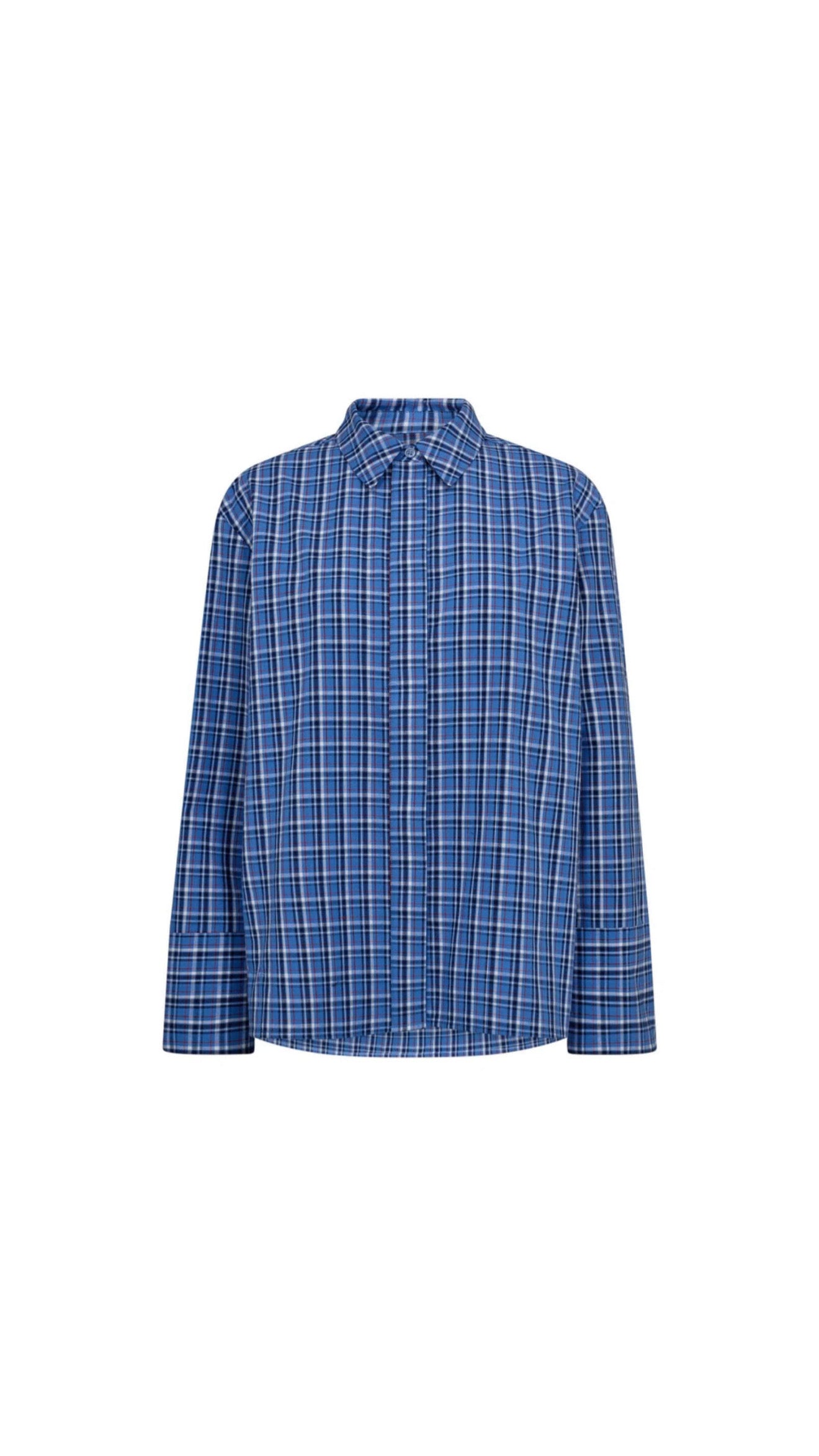 Co'couture | Angelicacc Check Shirt - Blue