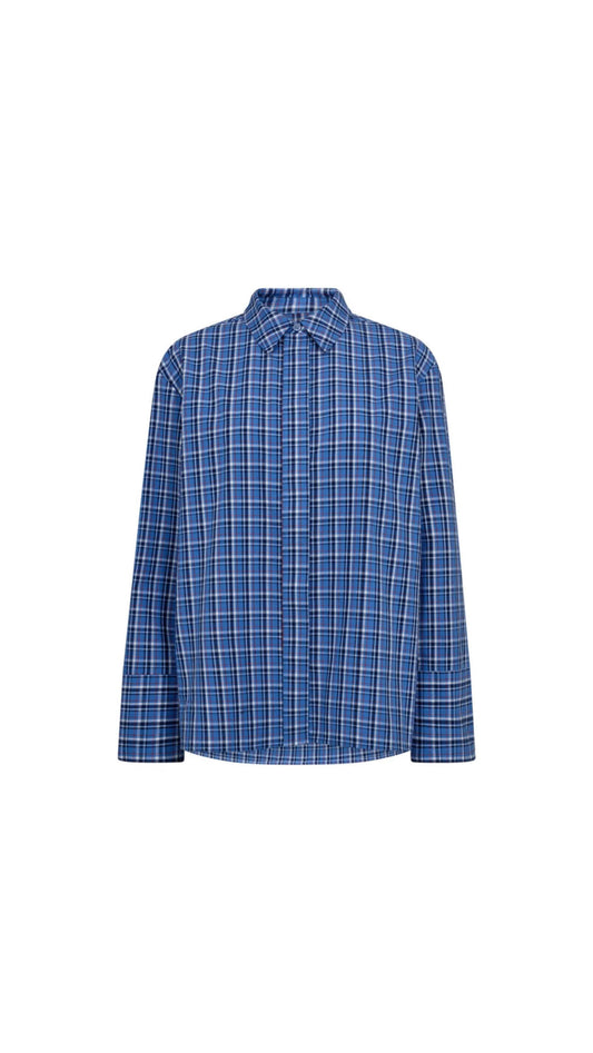 Co'couture | Angelicacc Check Shirt - Blue