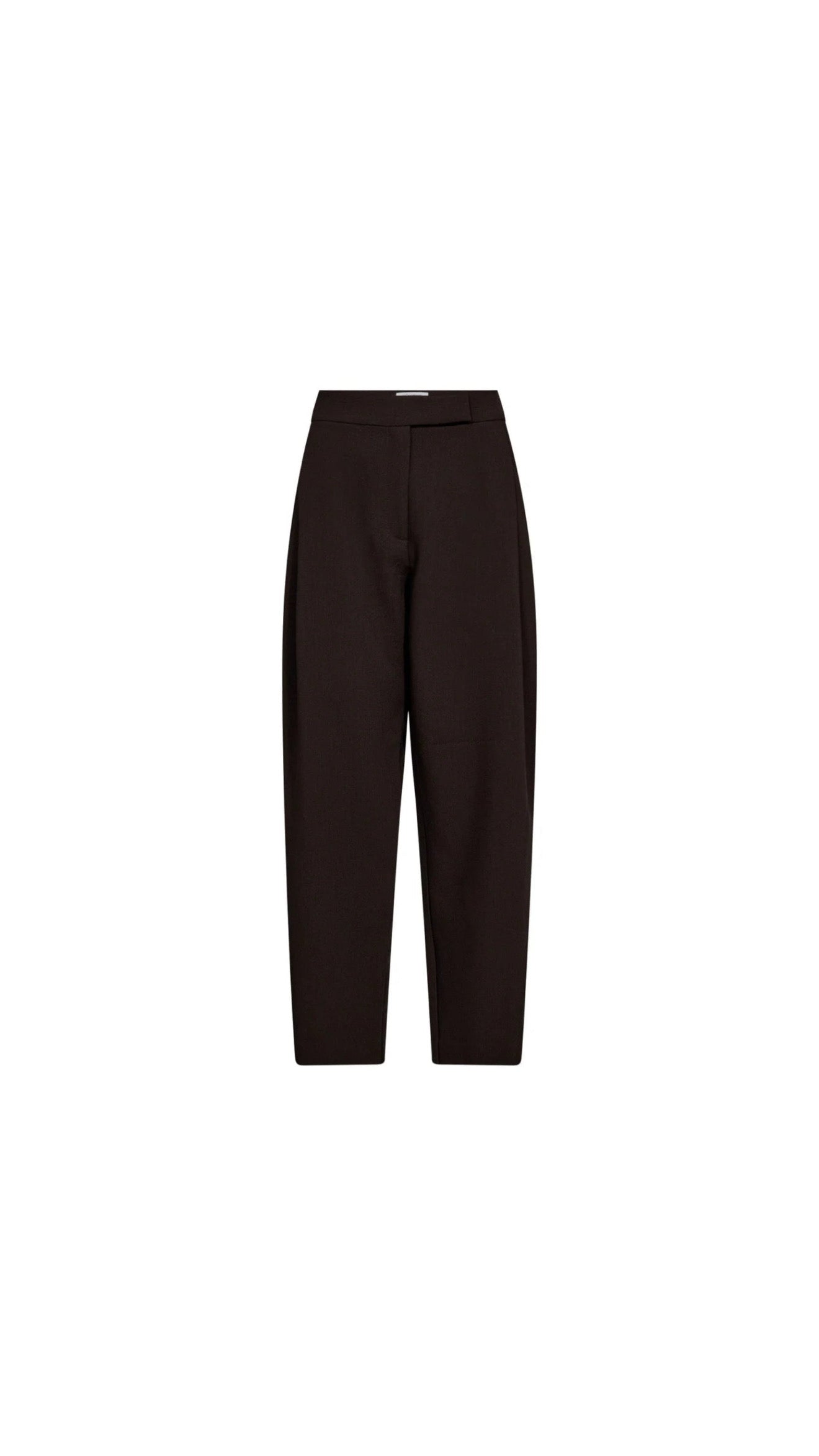 Co’Couture | Volacc Carrot Pleat LL Pant - Dark Brown (31560)