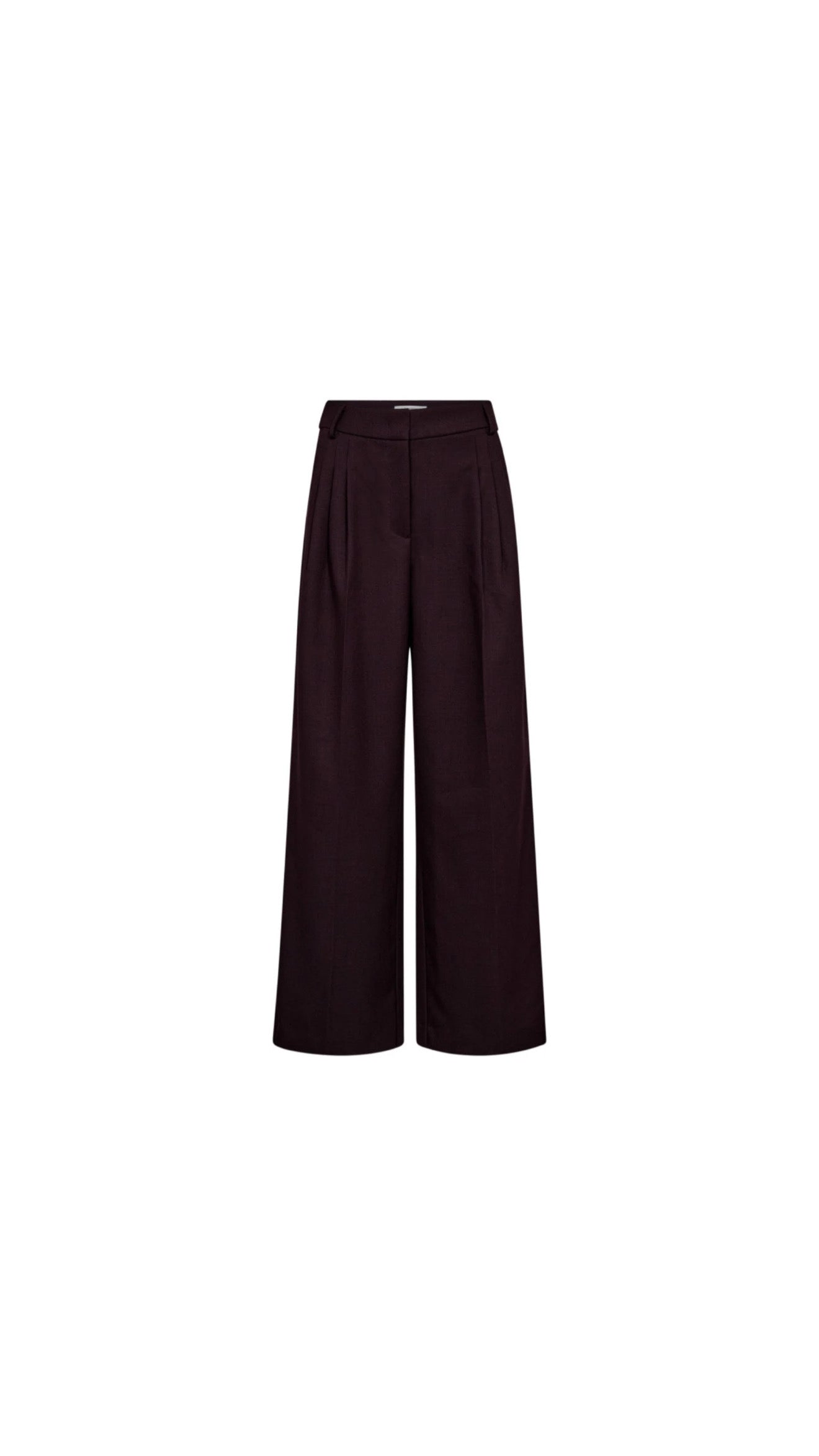 Co’Couture | AlmiraCC Pleat LL Pant - Plum (31623)