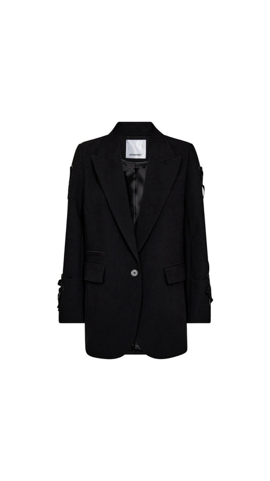Co'Couture | Volacc Eyelet Blazer - Black (30284)