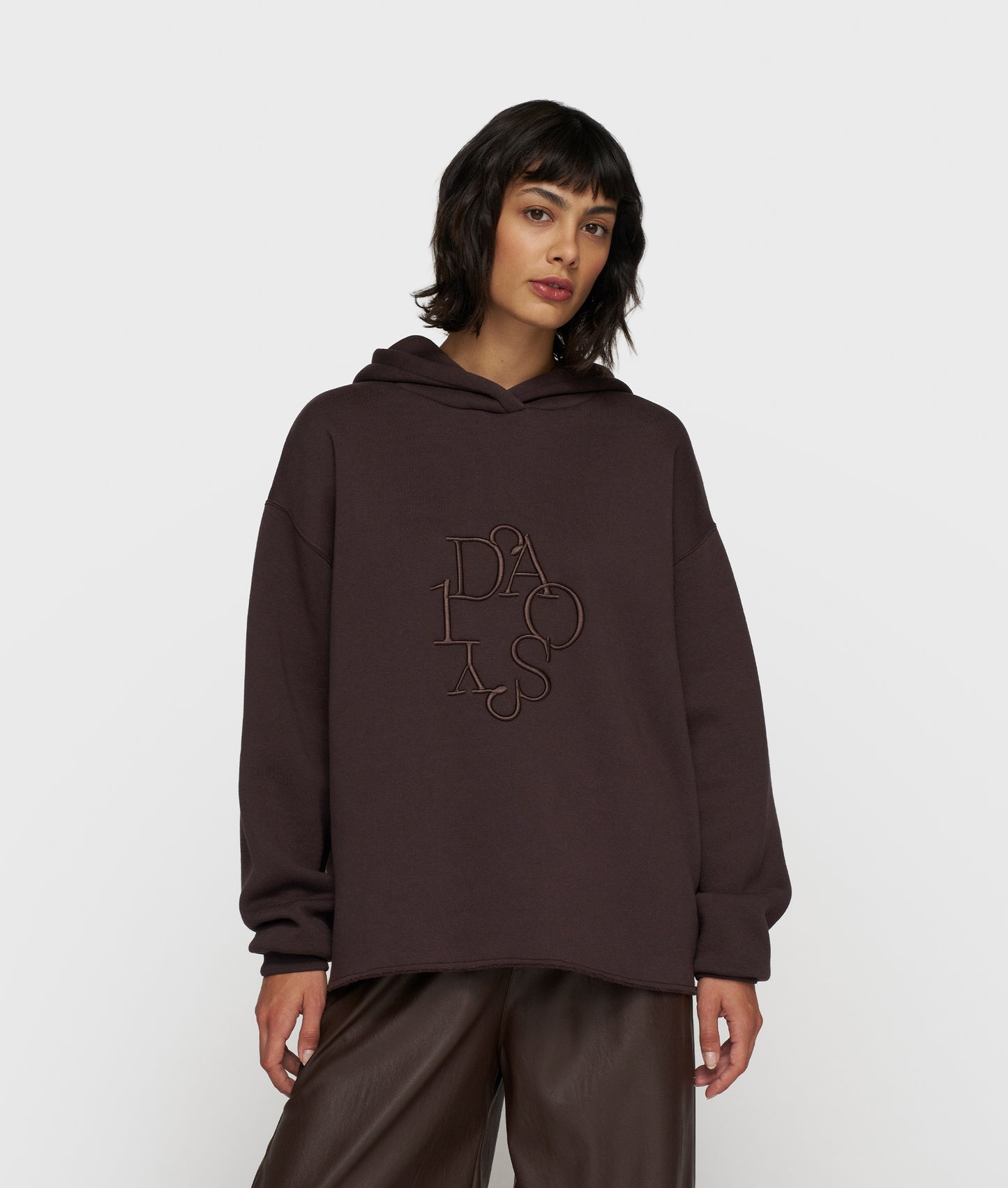 10Days | Statement Hoodie Embro - Deep Wine (20-805-5204)