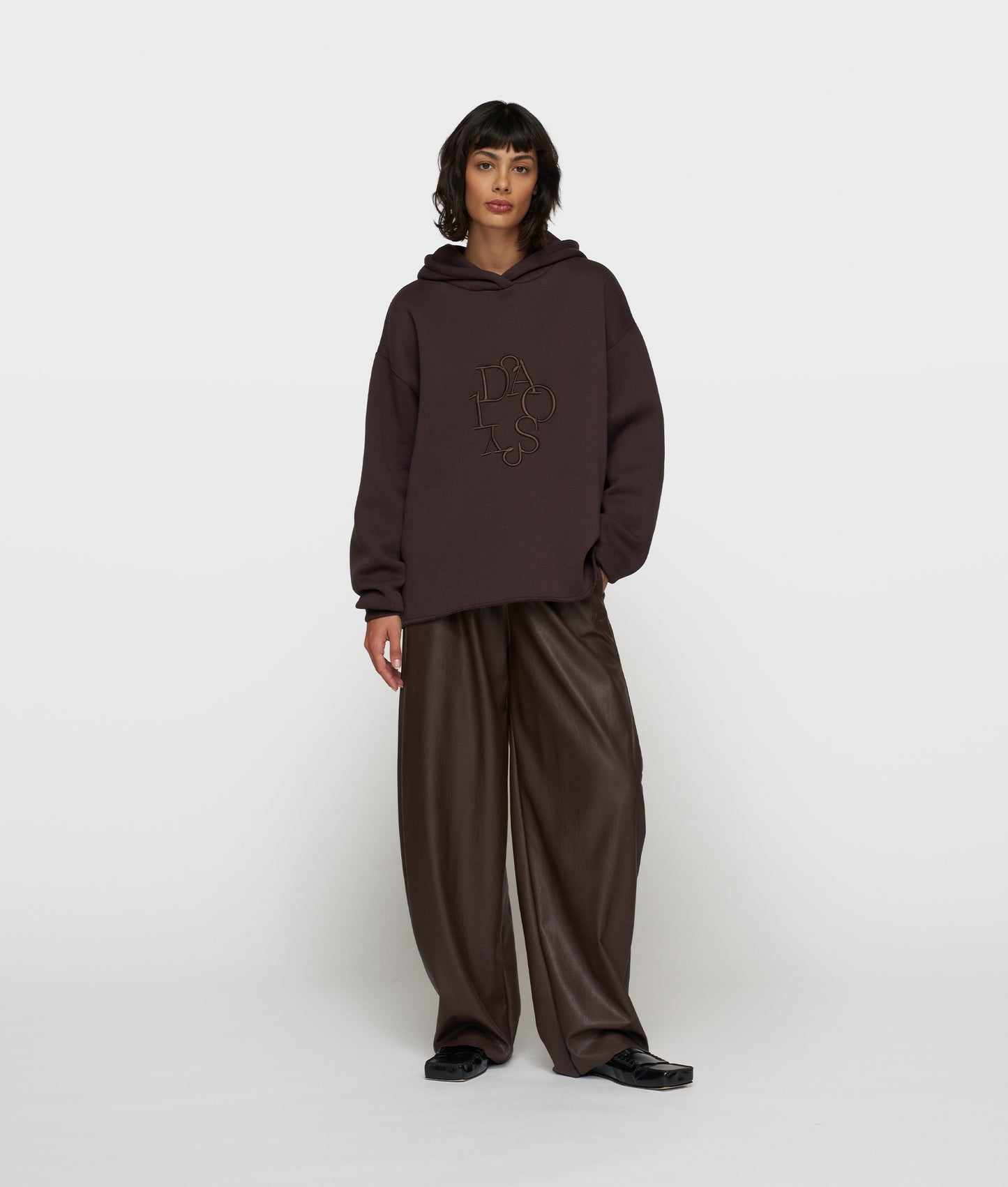 10Days | Statement Hoodie Embro - Deep Wine (20-805-5204)