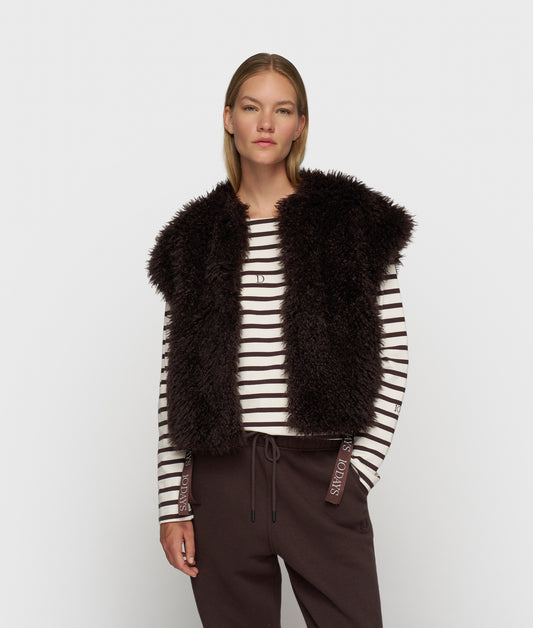 10Days | The Bobbie Gilet - Deep Wine (20-500-5204)