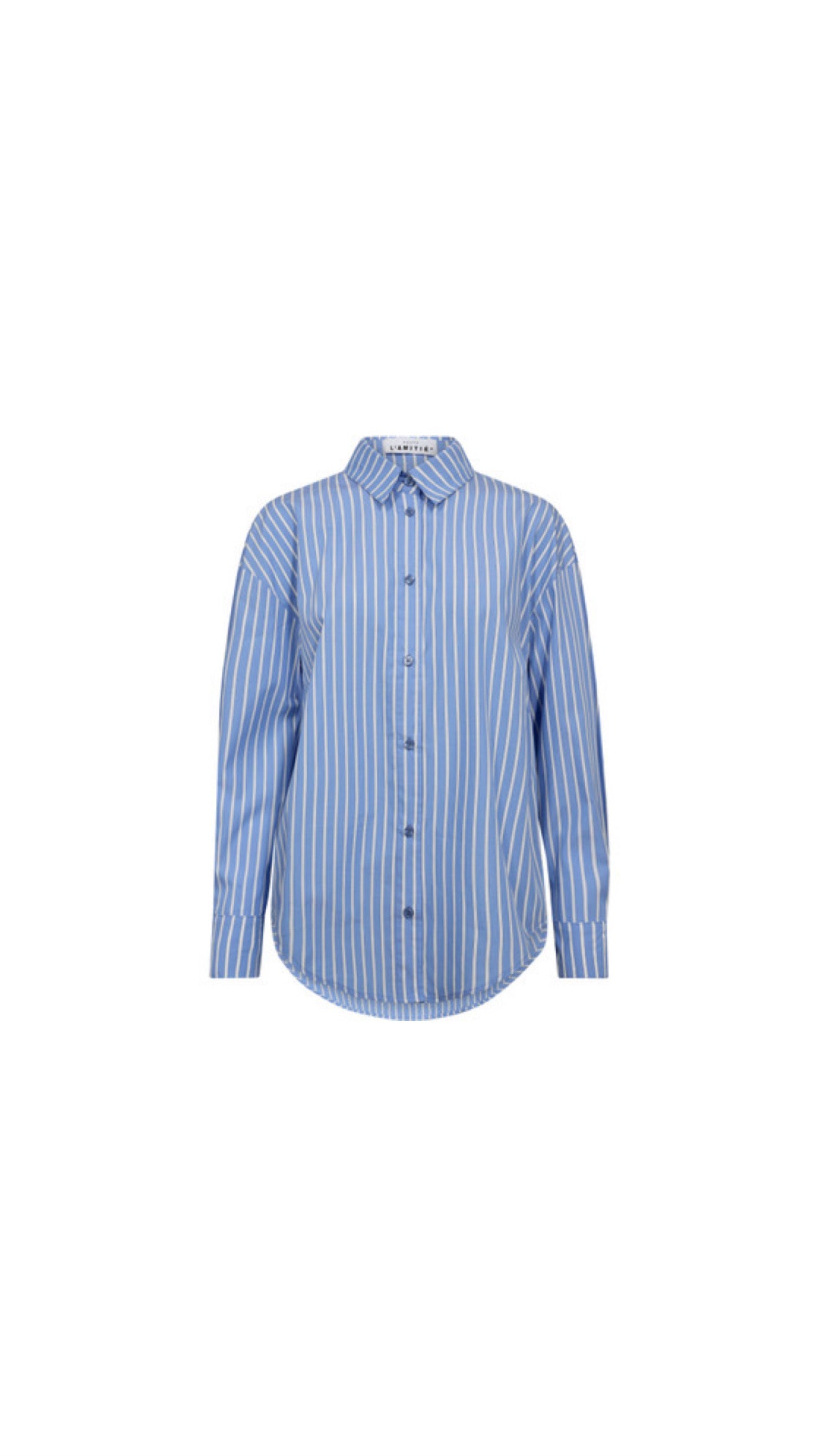 Haute L’Amitié | Bow Candy Twist Stripe Shirt - Blue Stripe (HL10212)