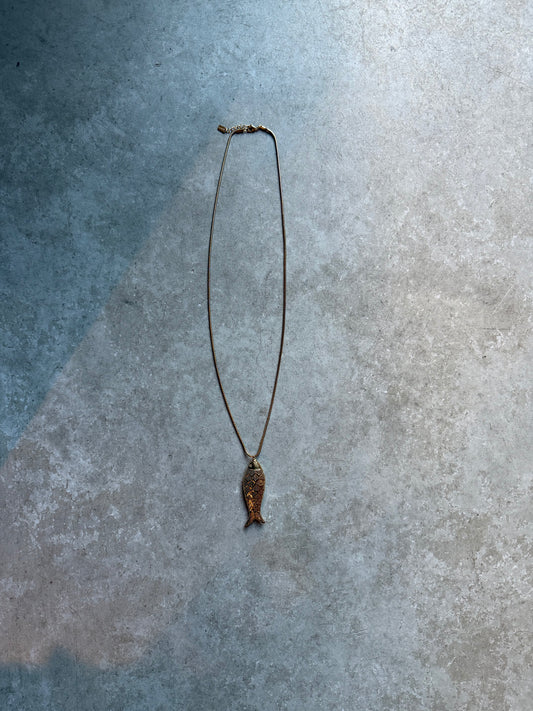 FÍ Sieraden | Gouden Vis Ketting - Lang