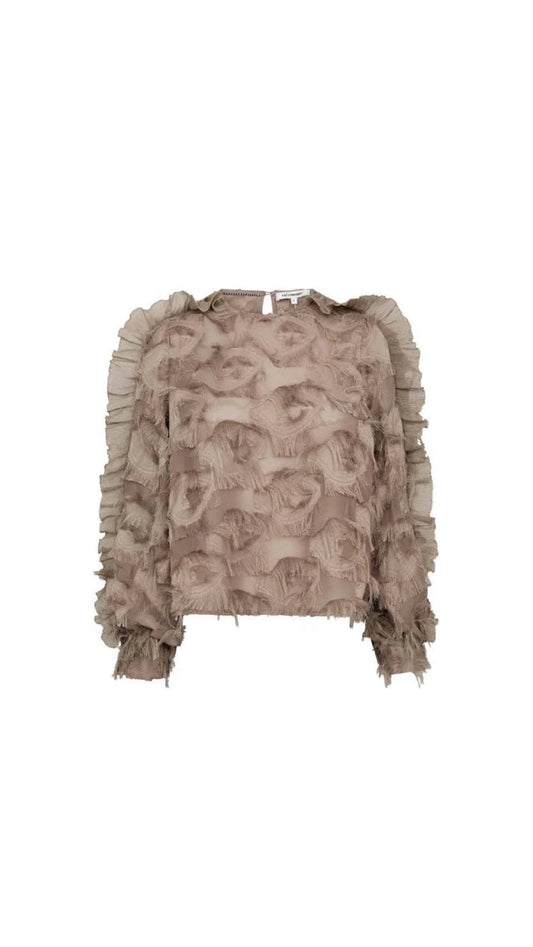 Co'couture | SyraCC Structure Blouse - Walnut (339180)