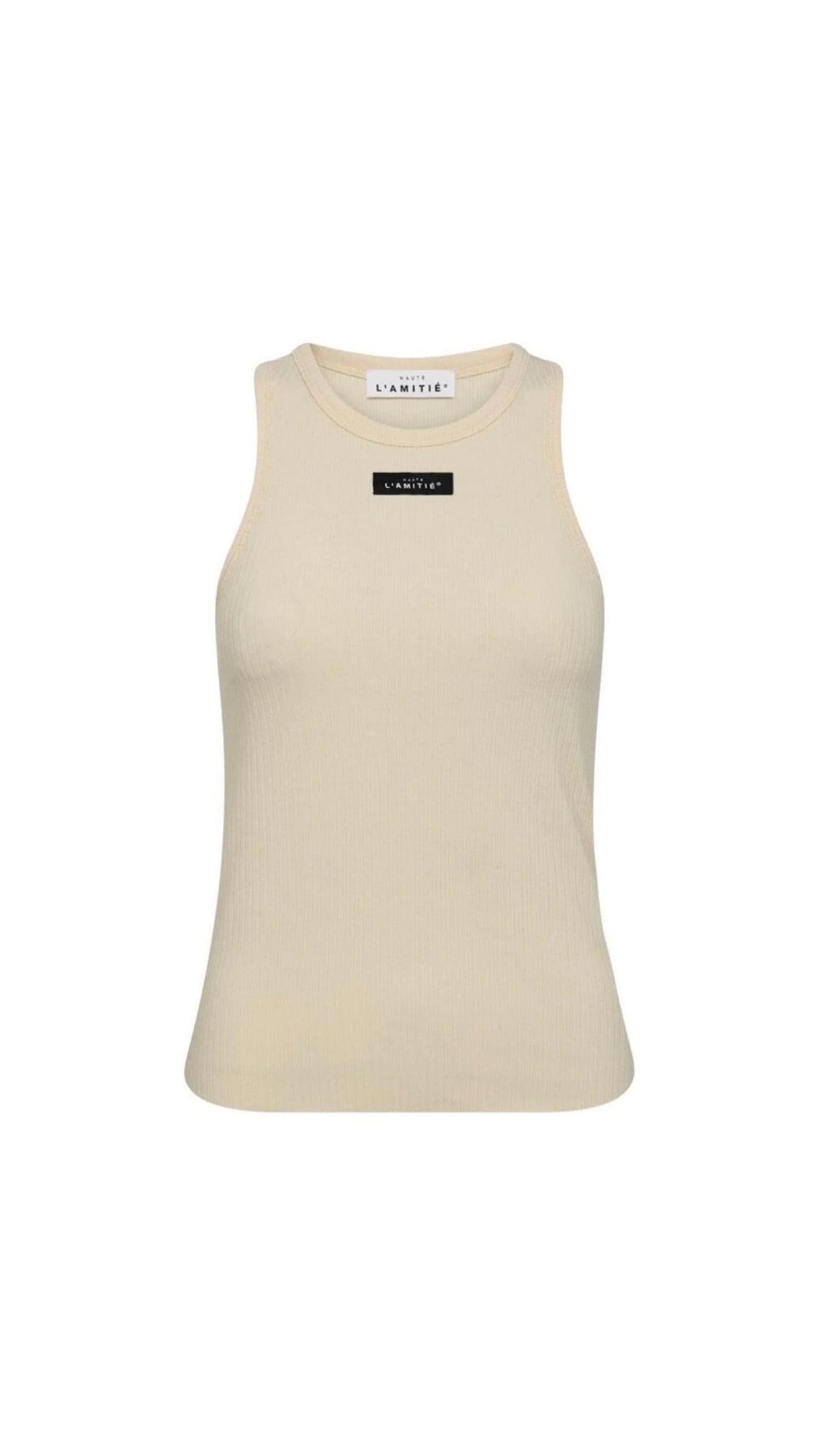 Haute L'Amitié | Rib Badge Tank - Almond (HL10011)