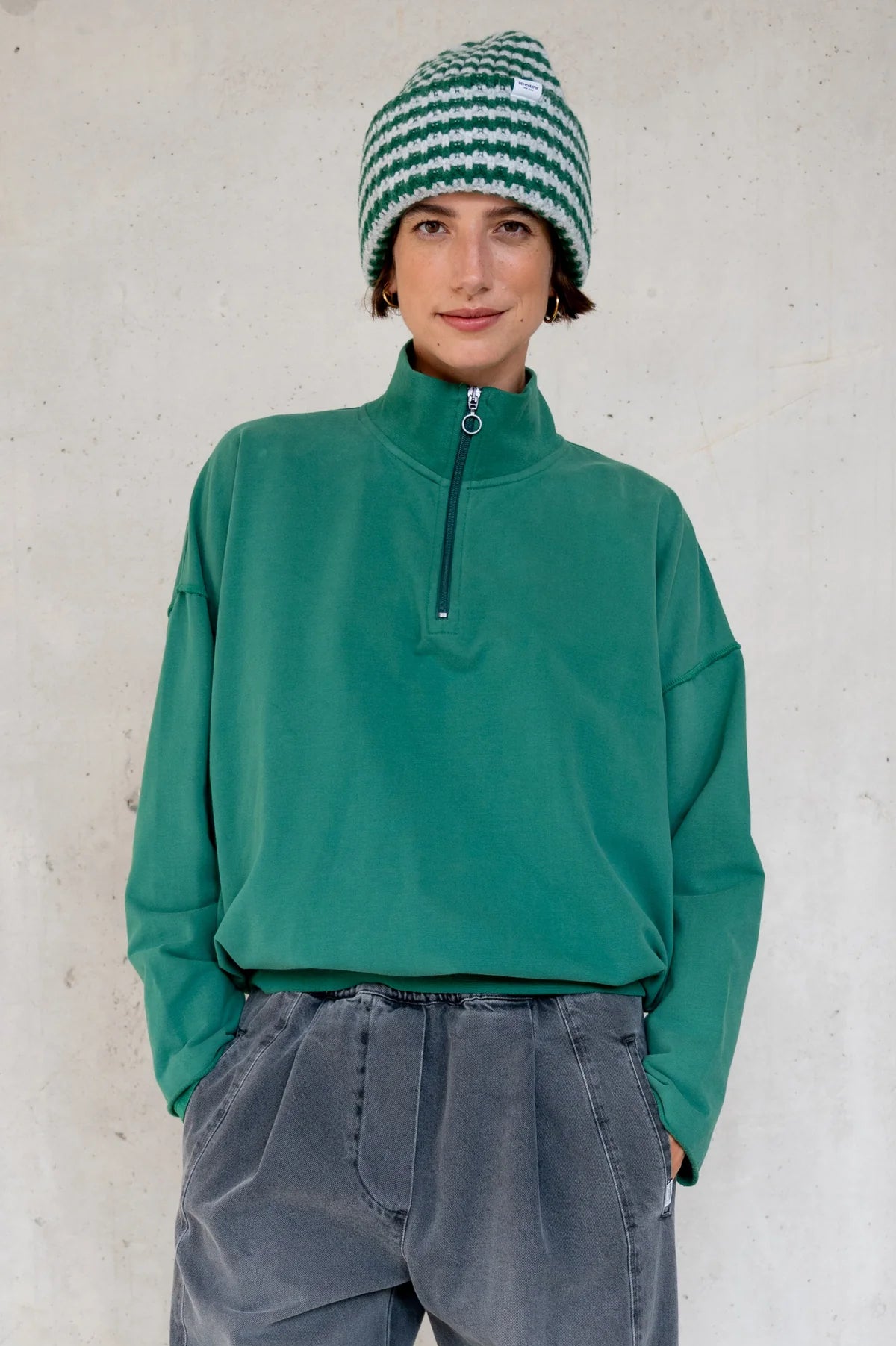 Penn & Ink | Sweater Print (W25F1764LTD) Green - Black