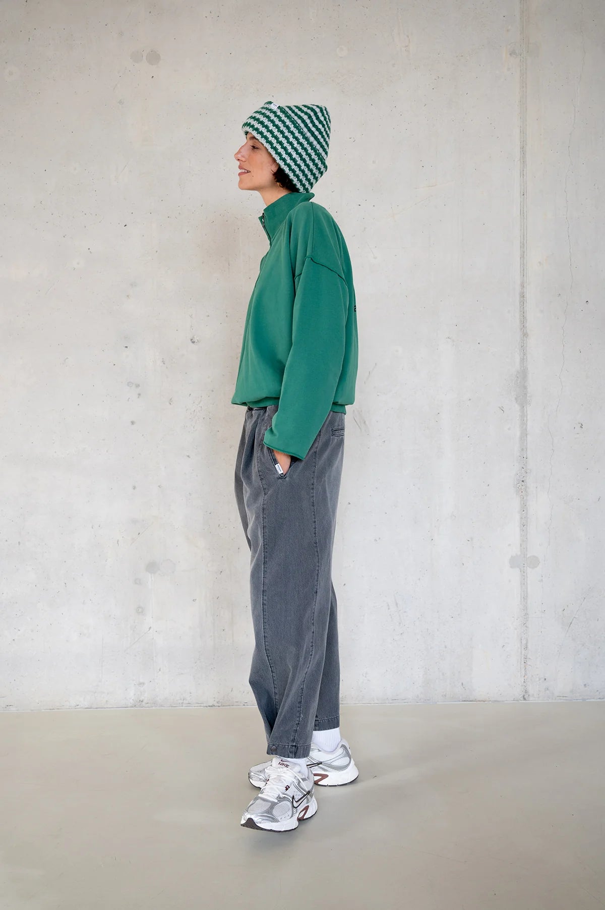 Penn & Ink | Sweater Print (W25F1764LTD) Green - Black