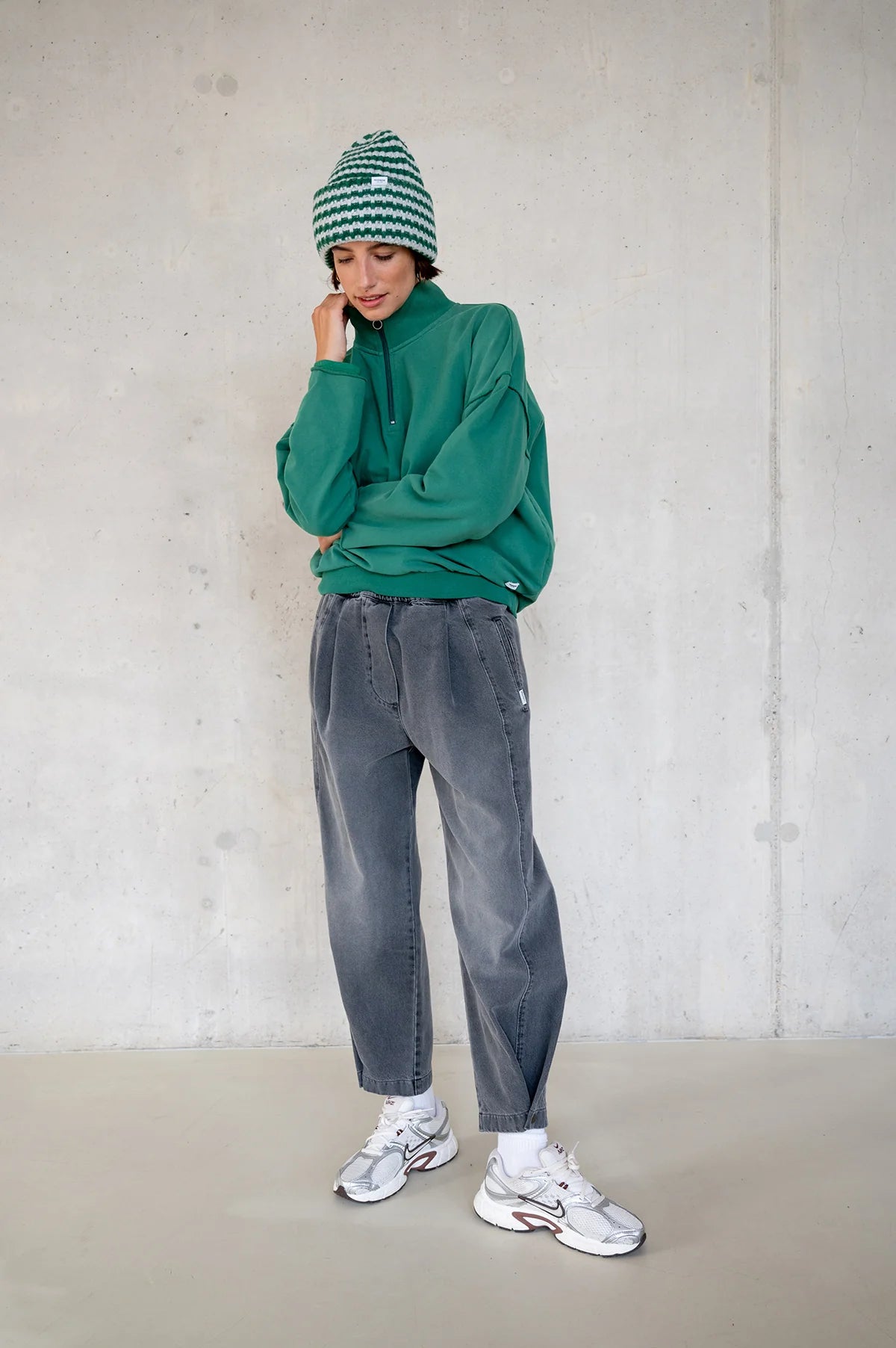 Penn & Ink | Sweater Print (W25F1764LTD) Green - Black